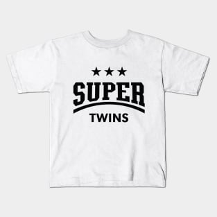 Super Twins (Black) Kids T-Shirt